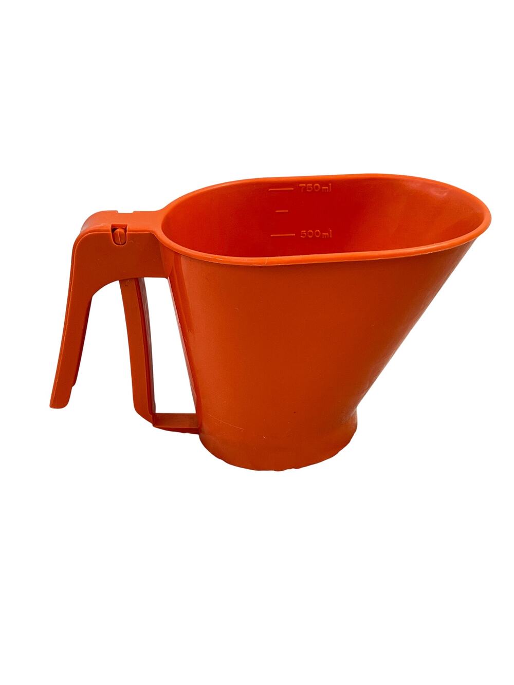 Vintage Rubbermaid Flour Sifter 3 Cup Orange Spring Action Lever Baking Tool